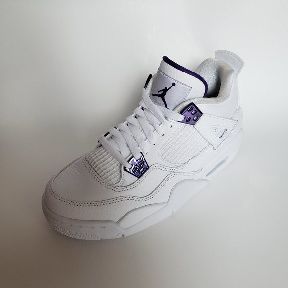 Air Jordan 4 Retro Metallic Purple GS Size US 6.5Y - Picture 2 of 4